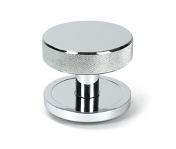 [46738] Polished Chrome Brompton Centre Door Knob (Plain) - 46738