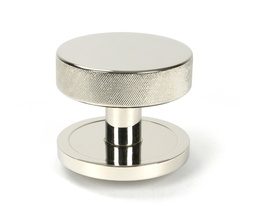 [46742] Polished Nickel Brompton Centre Door Knob (Plain) - 46742