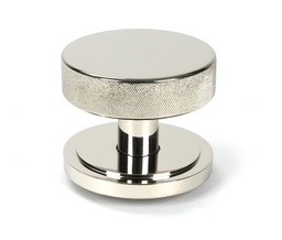 [46743] Polished Nickel Brompton Centre Door Knob (Art Deco) - 46743