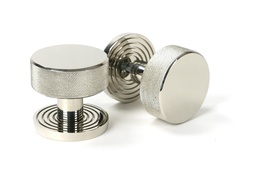 [46784] Polished Nickel Brompton Mortice/Rim Knob Set (Beehive) - 46784