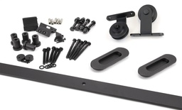 [93230] 100kg Black (Top Mount) Sliding Door Hardware Kit (2m Track) - 93230