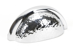 [46043] Polished Chrome Hammered Regency Concealed Drawer Pull - 46043