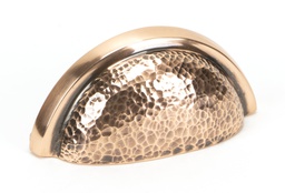 [46045] Polished Bronze Hammered Regency Concealed Drawer Pull - 46045