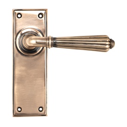 [45335] Polished Bronze Hinton Lever Latch Set - 45335