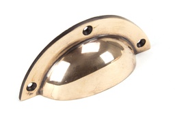 [91961] Polished Bronze 4" Plain Drawer Pull - 91961