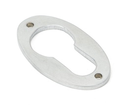 [91986] Satin Chrome Oval Euro Escutcheon - 91986