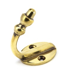 [92009] Aged Brass Coat Hook - 92009