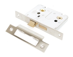 [91086] Nickel 3" Bathroom Mortice Lock - 91086