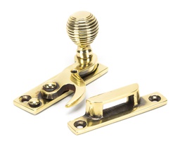 [45936] Aged Brass Beehive Sash Hook Fastener - 45936