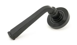 [45625] Black Avon Round Lever on Rose Set (Beehive) - 45625