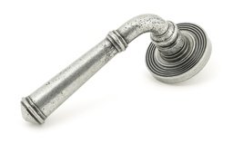 [45645] Pewter Regency Lever on Rose Set (Beehive) - 45645