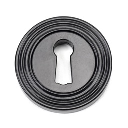 [45697] Black Round Escutcheon (Beehive) - 45697