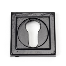 [45722] Black Round Euro Escutcheon (Square) - 45722