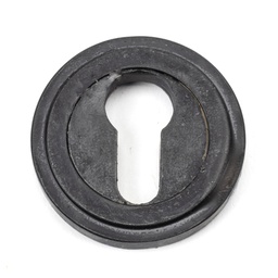 [45724] External Beeswax Round Euro Escutcheon (Art Deco) - 45724