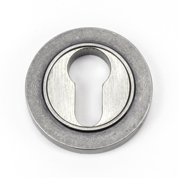 [45727] Pewter Round Euro Escutcheon (Plain) - 45727