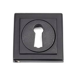 [49539] Matt Black Round Escutcheon (Square) - 49539