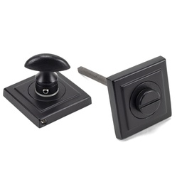 [49547] Matt Black Round Thumbturn Set (Square) - 49547