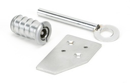 [49919] Satin Chrome Key-Flush Sash Stop - 49919