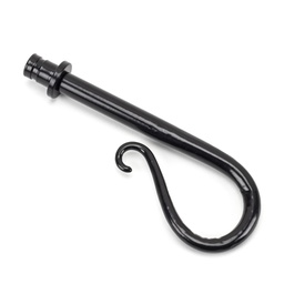 [49902] Black Shepherd's Crook Curtain Finial (pair) - 49902