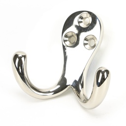 [46297] Polished Nickel Celtic Double Robe Hook - 46297