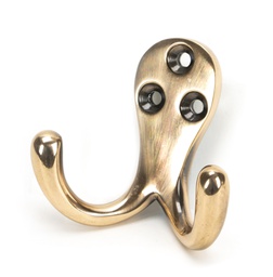 [46300] Polished Bronze Celtic Double Robe Hook - 46300