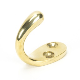 [46308] Polished Brass Celtic Single Robe Hook - 46308