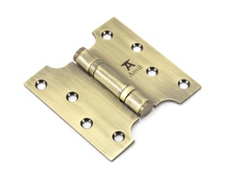 [49551] Aged Brass 4" x 2" x 4" Parliament Hinge (pair) ss - 49551