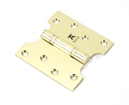 [49554] Polished Brass 4" x 2" x 4" Parliament Hinge (pair) ss - 49554