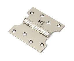 [49563] Polished Nickel 4" x 2" x 4" Parliament Hinge (pair) ss - 49563